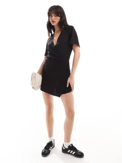 JDY Skort Playsuit In Black For Women