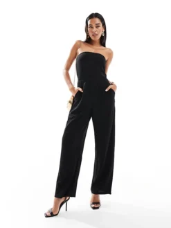 JDY Bandeau Jumpsuit In Black For Women