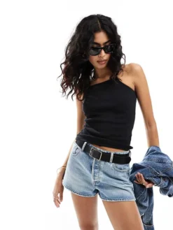 JDY Racer Cami Top In Black For Women