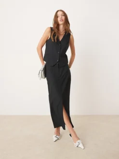 JDY Co-ord In Dark Navy Pinstripe