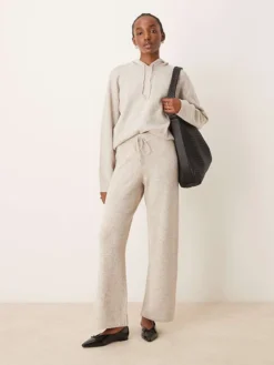 JDY Slouchy Knitted Co-ord In Cream