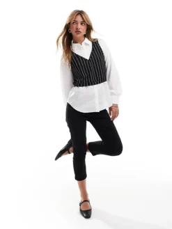 JDY 2 In 1 Shirt In White For Women