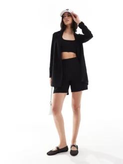 JDY Tailored Co-ord In Black