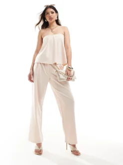 JDY Tailoring Co-ord In Dusty Pink