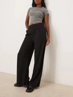 JDY Wide Leg Trousers In Black For Women