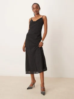 JDY Stud Details Midaxi Dress In Black For Women